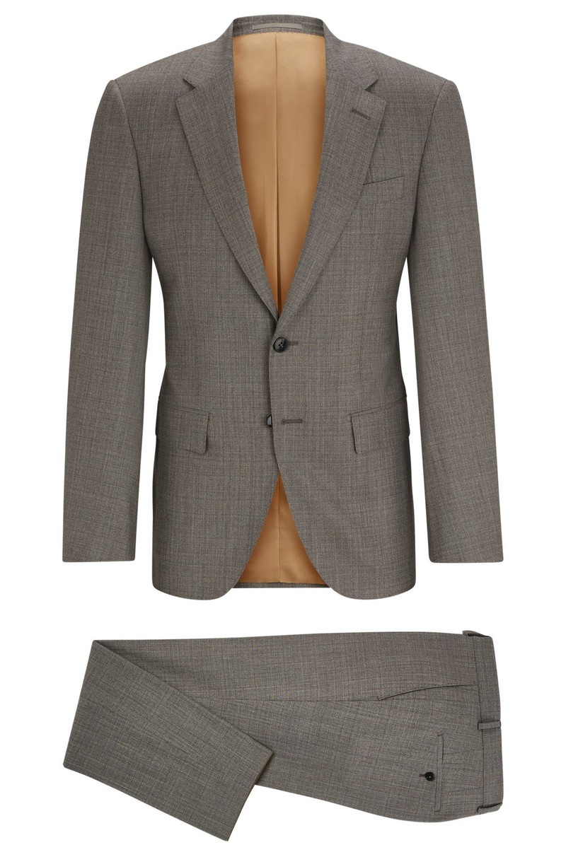 SLIM-FIT SUIT IN MICRO-PATTERNED STRETCH WOOL 9