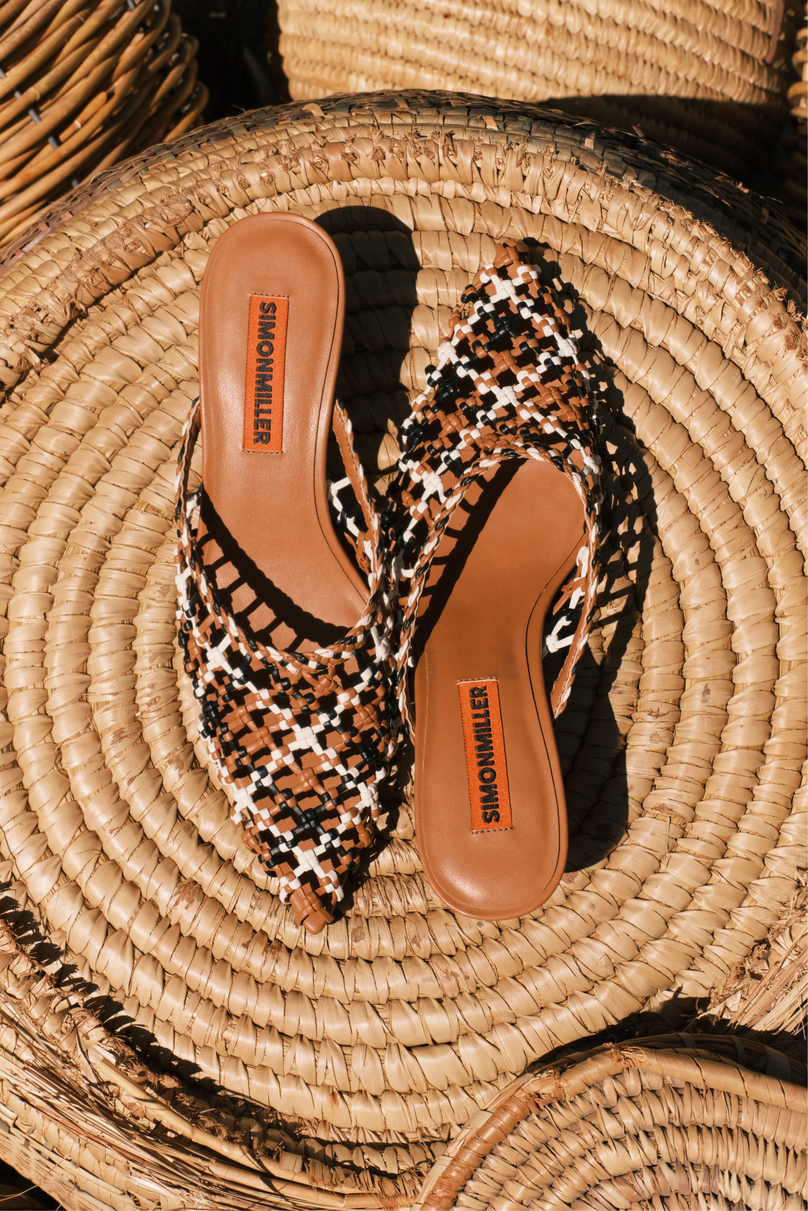 Knotted Gala Mule In Chestnut Multi - 1