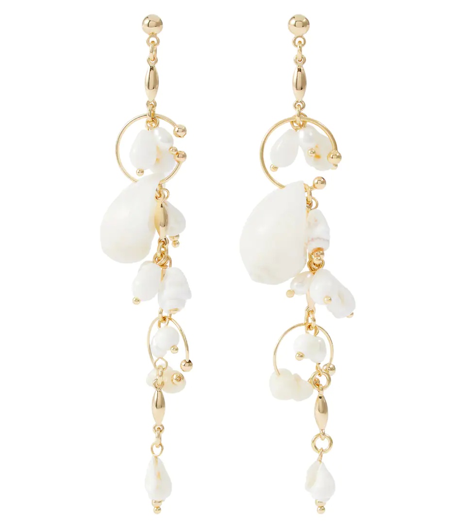 Exclusive to Mytheresa – Earrings with faux pearls - 1