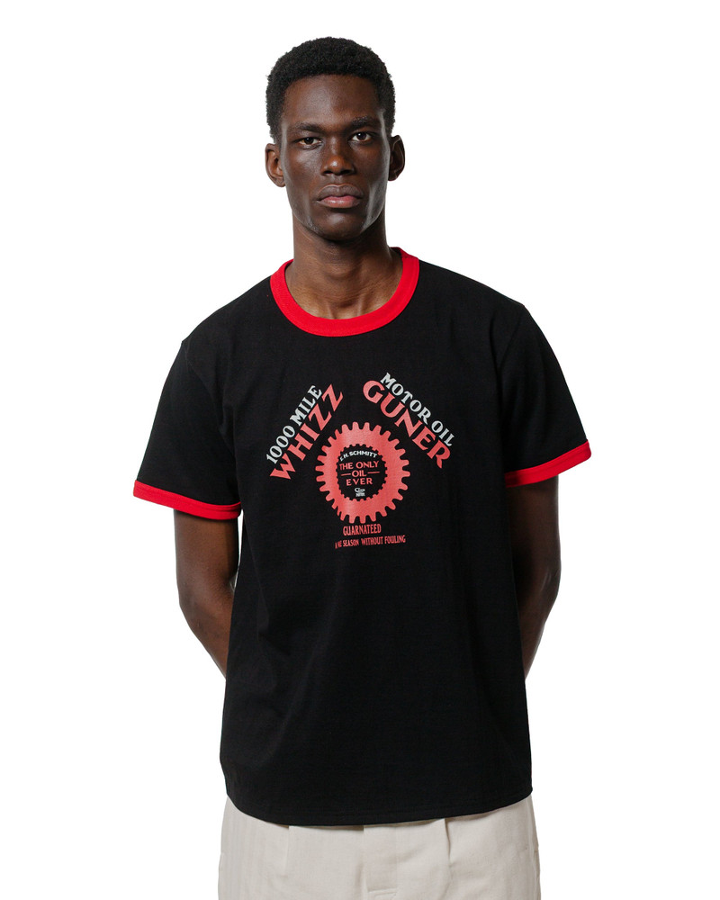 The Real McCoys MC25016 Joe McCoy Tee / Whiz Gunner Black/Red outlook