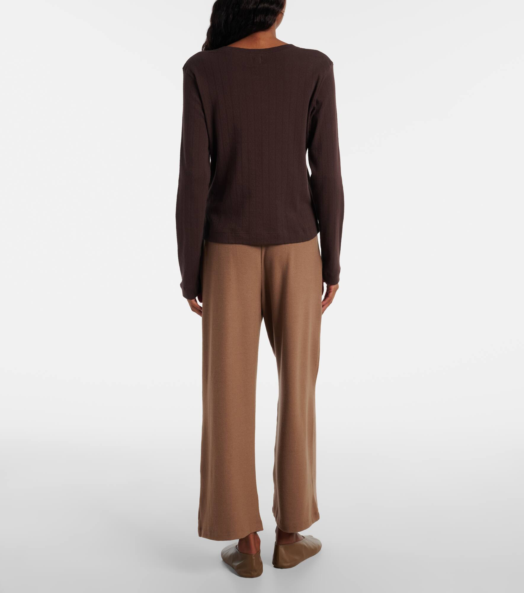Pointelle cotton cardigan - 3