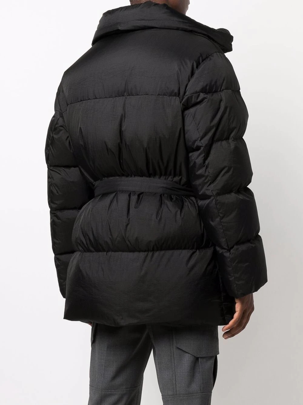 Hands Off belted puffer down jacket - 4