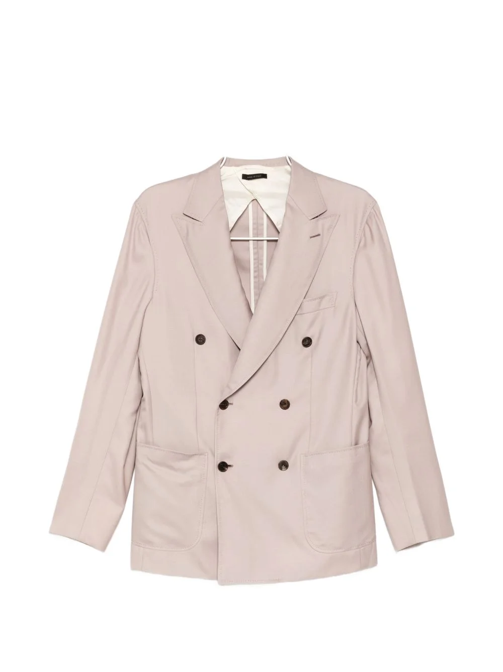 DOUBLE-BREASTED PEAK-LAPEL JACKET - 1