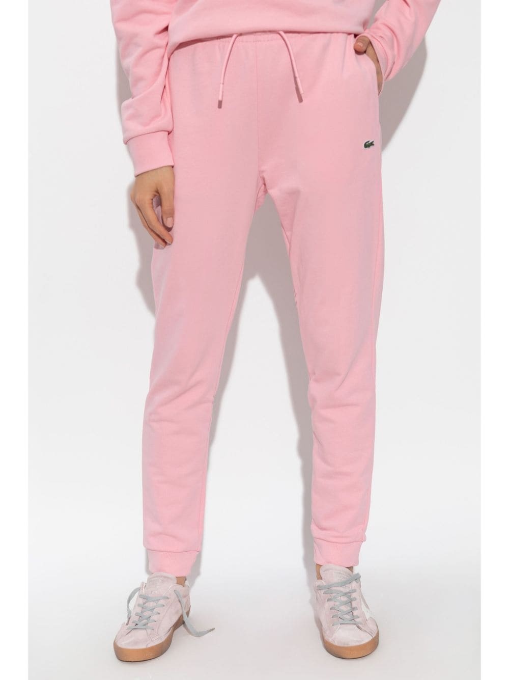 logo-embroidered cotton track pants - 3