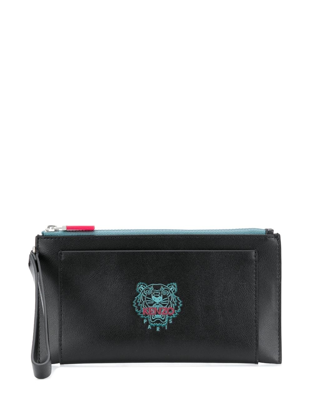 Tiger motif zipped wallet - 1