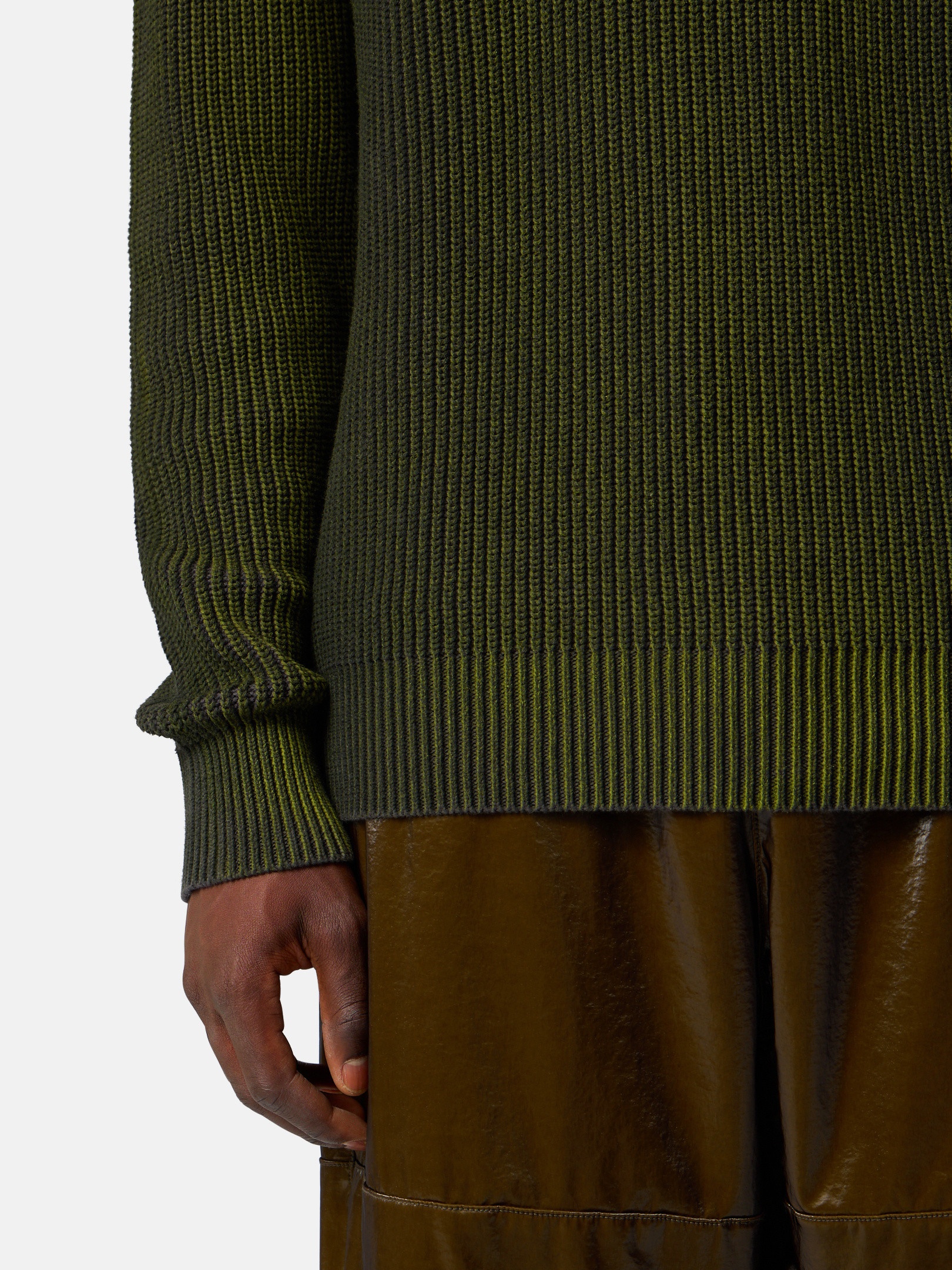 5100016 FISHERMAN'S RIB ORGANIC COTTON WITH TWO-COLOUR SPRAY - 5