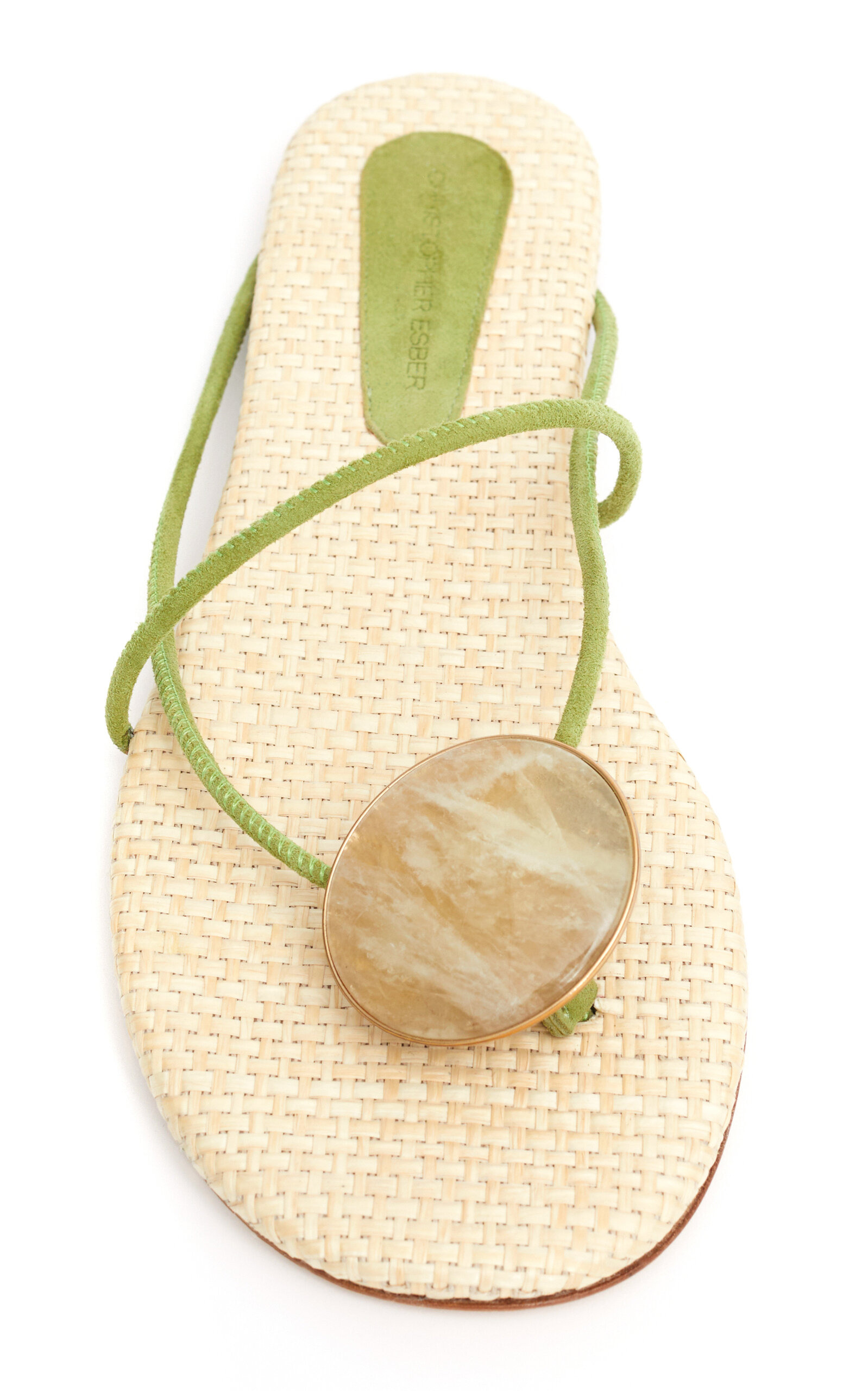 Doma Stoned Leather Sandals green - 3