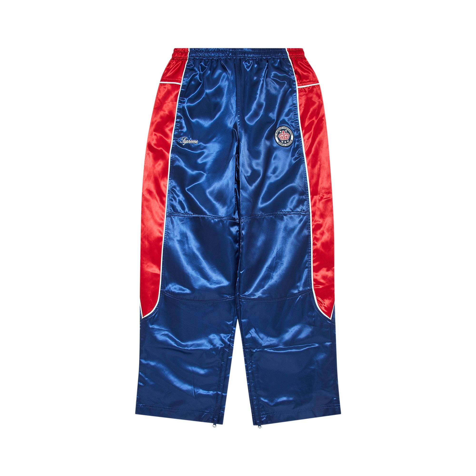 Supreme Satin Track Pant 'Navy' - 1