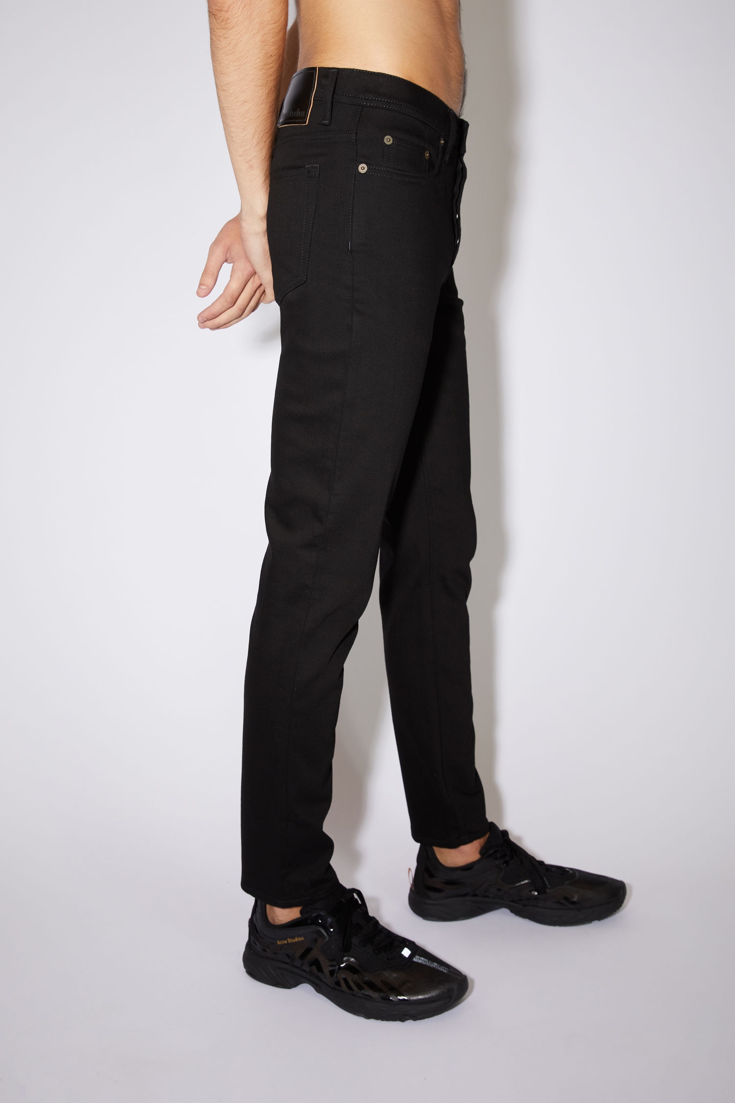 Slim tapered jeans - Stay black - 4