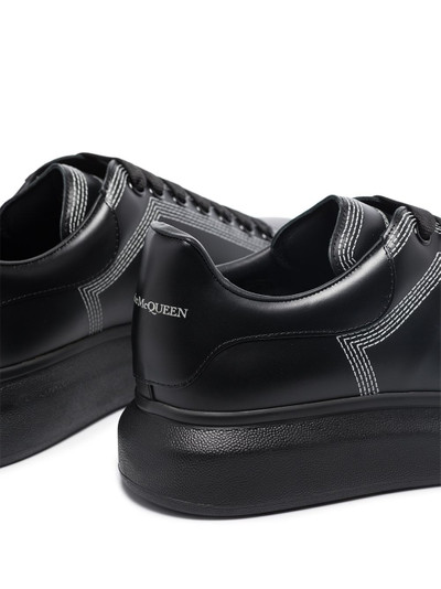 Alexander McQueen Oversized contrast-stitching sneakers outlook