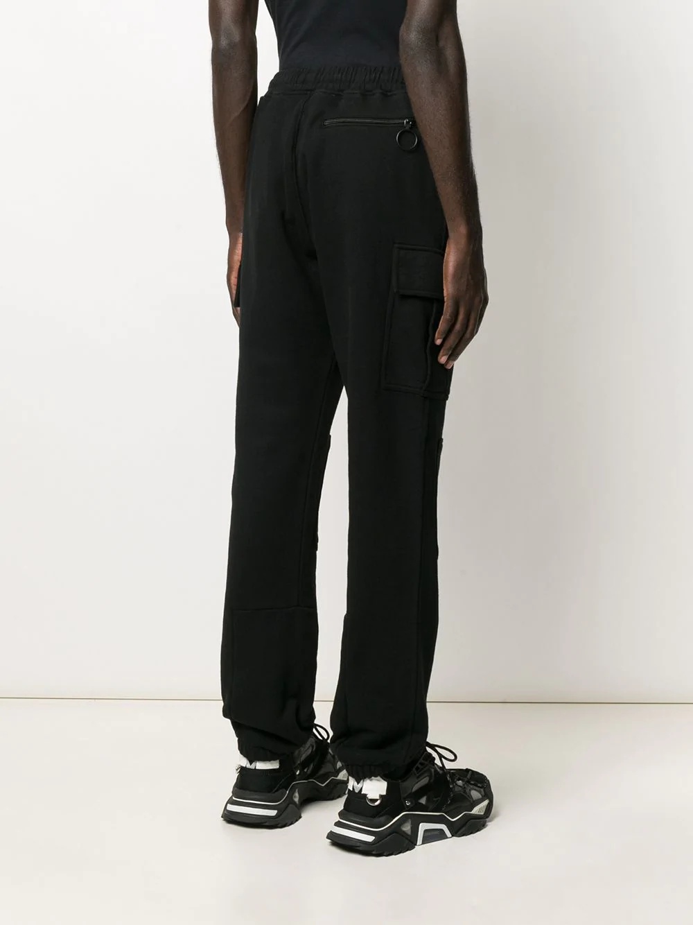 logo print cargo track pants - 7