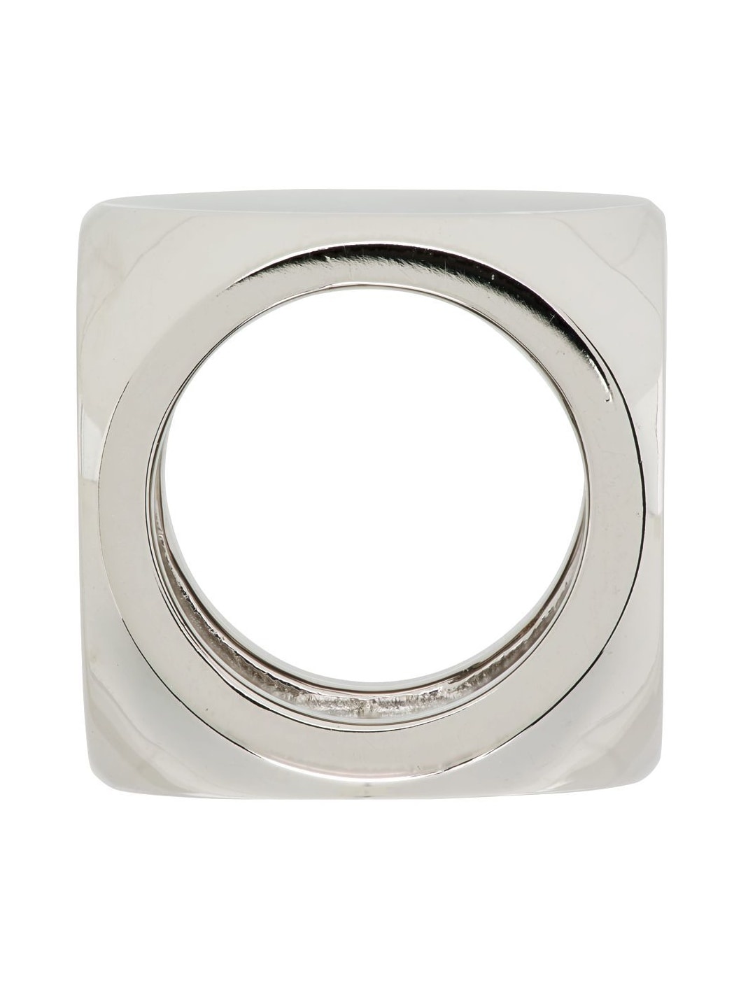 Silver & White Logo Dice Ring - 2