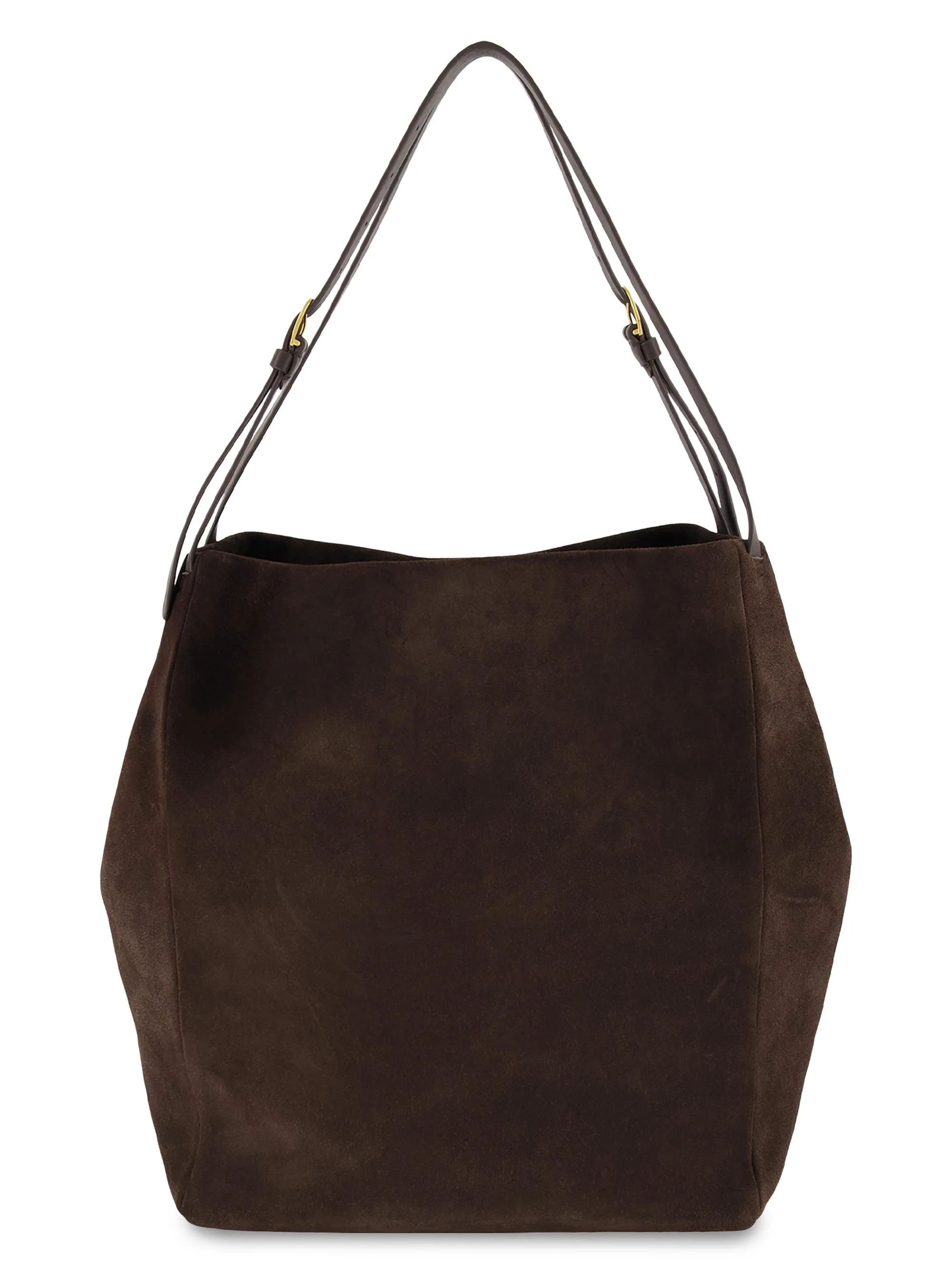 Women's Josie Large Suede & Leather Tote Bag - Cacao - 1