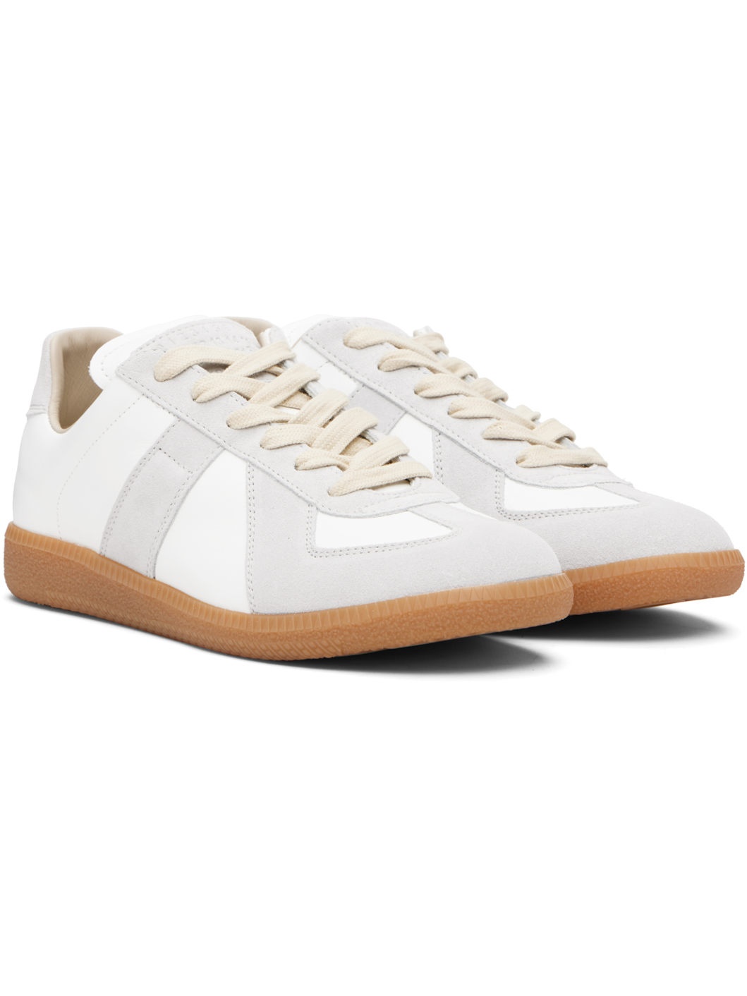 Gray & White Replica Sneakers - 4