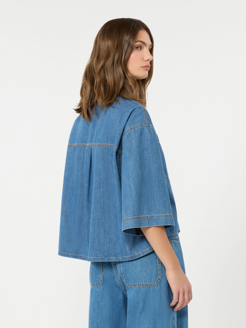 ZANNATA Boxy denim shirt - NAVY 4