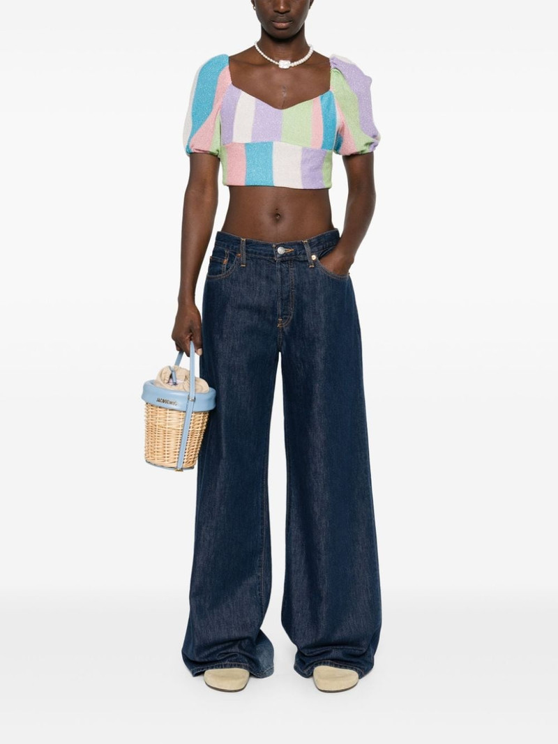 RE/DONE Fortuna mid-rise palazzo jeans outlook