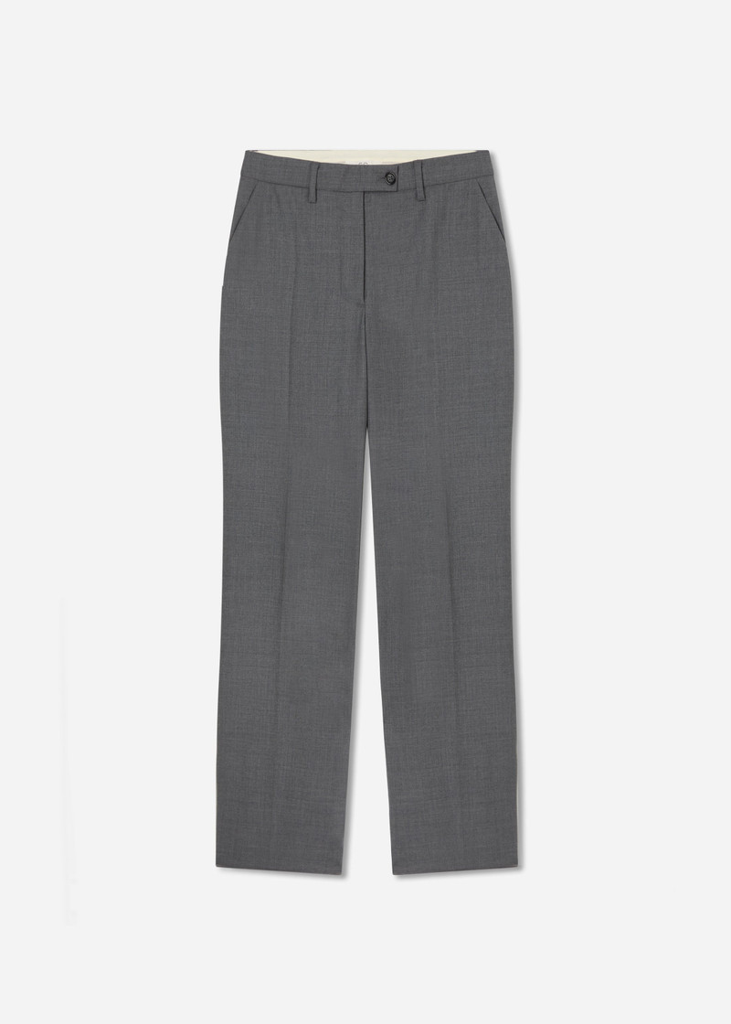 Tailored Straight Pant in Melange Wool 1
