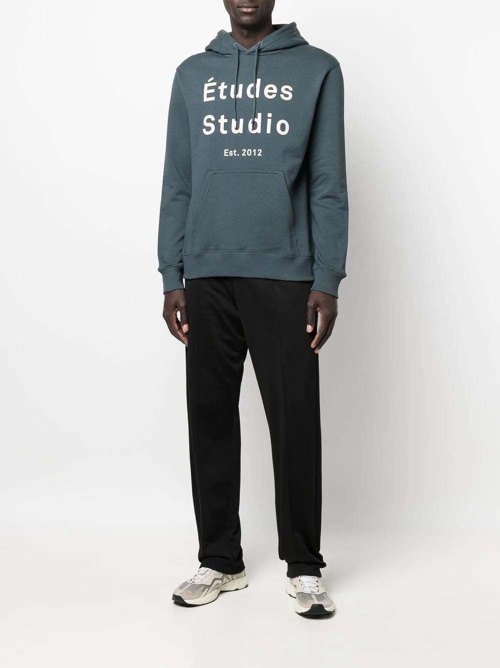 Studio logo-print pullover hoodie - 2