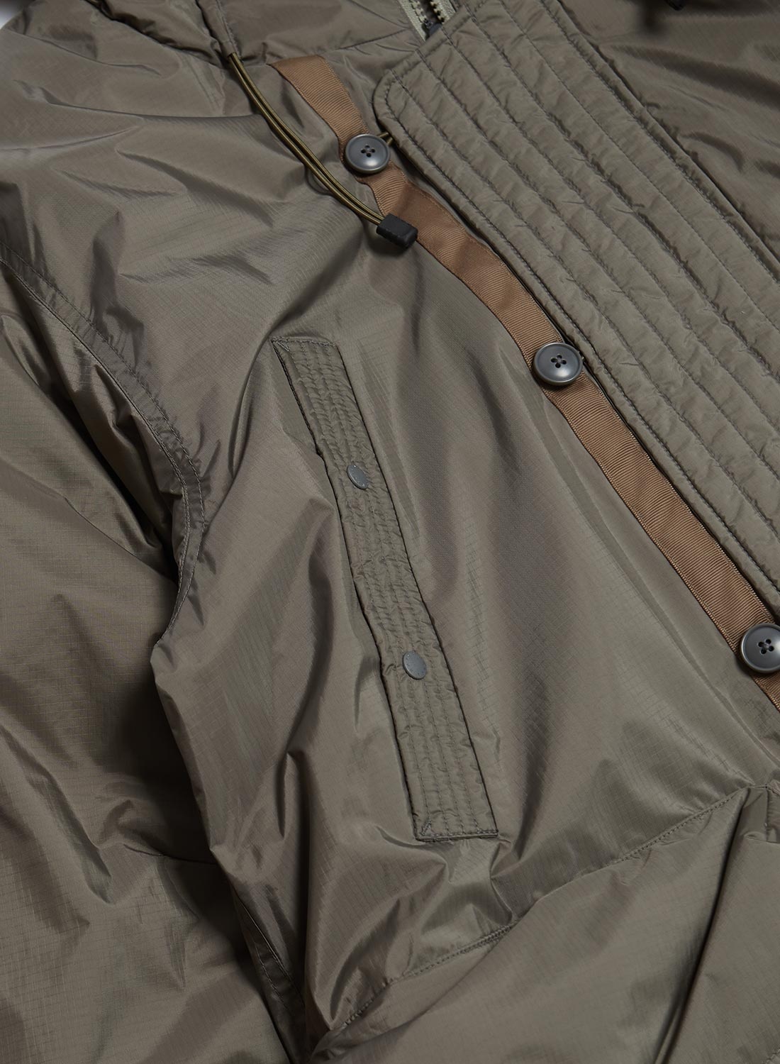 Nanga Aurora Tex Down Field Half Coat in Mocha Grey - 5
