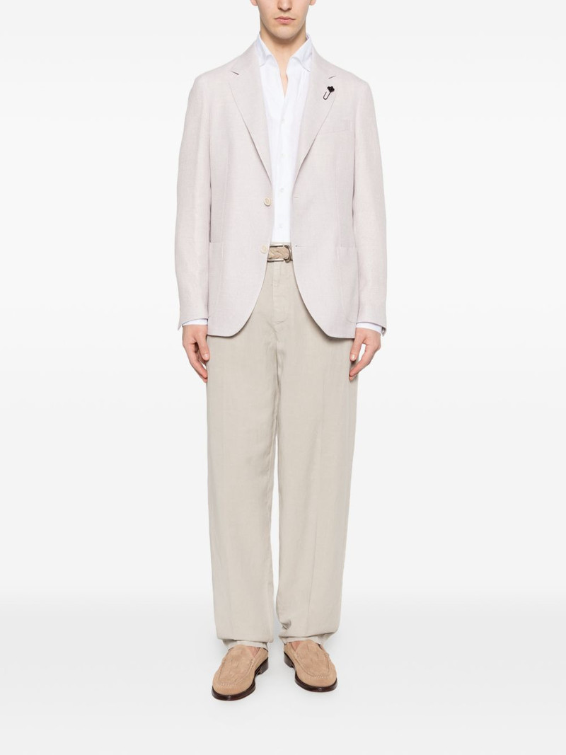LARDINI patch-pocket blazer outlook