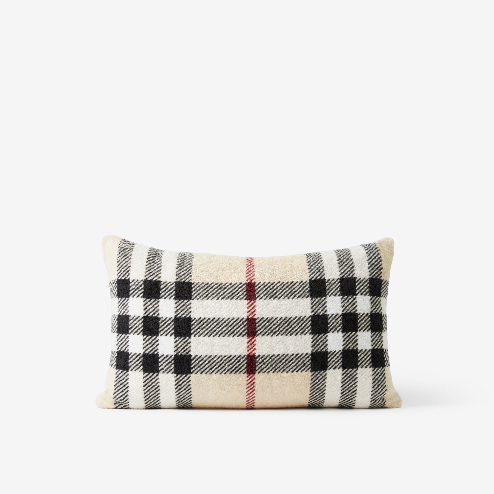 Check Cotton Cushion - 1