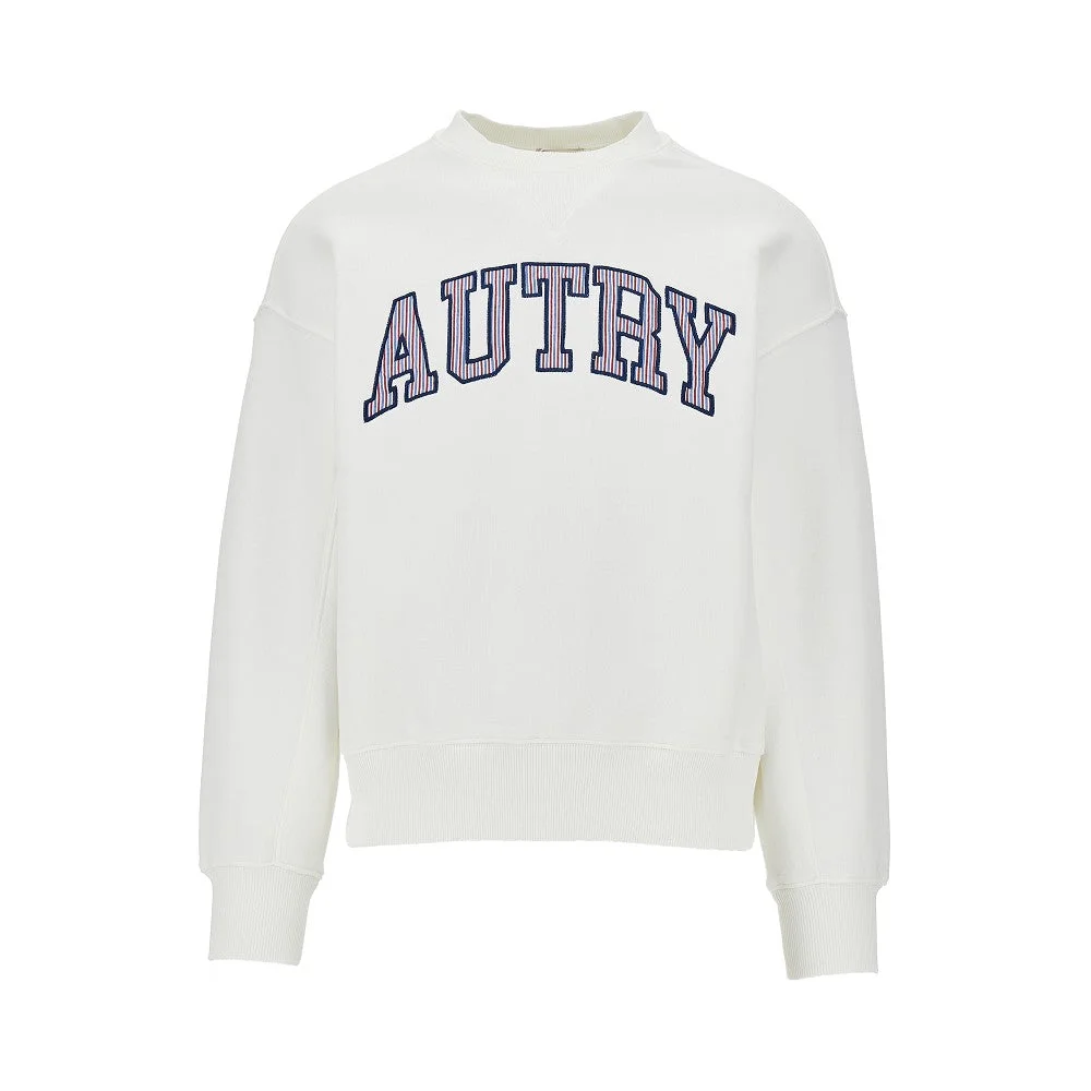 STRIPED LOGO COLLEGE SWEATSHIRT - 1