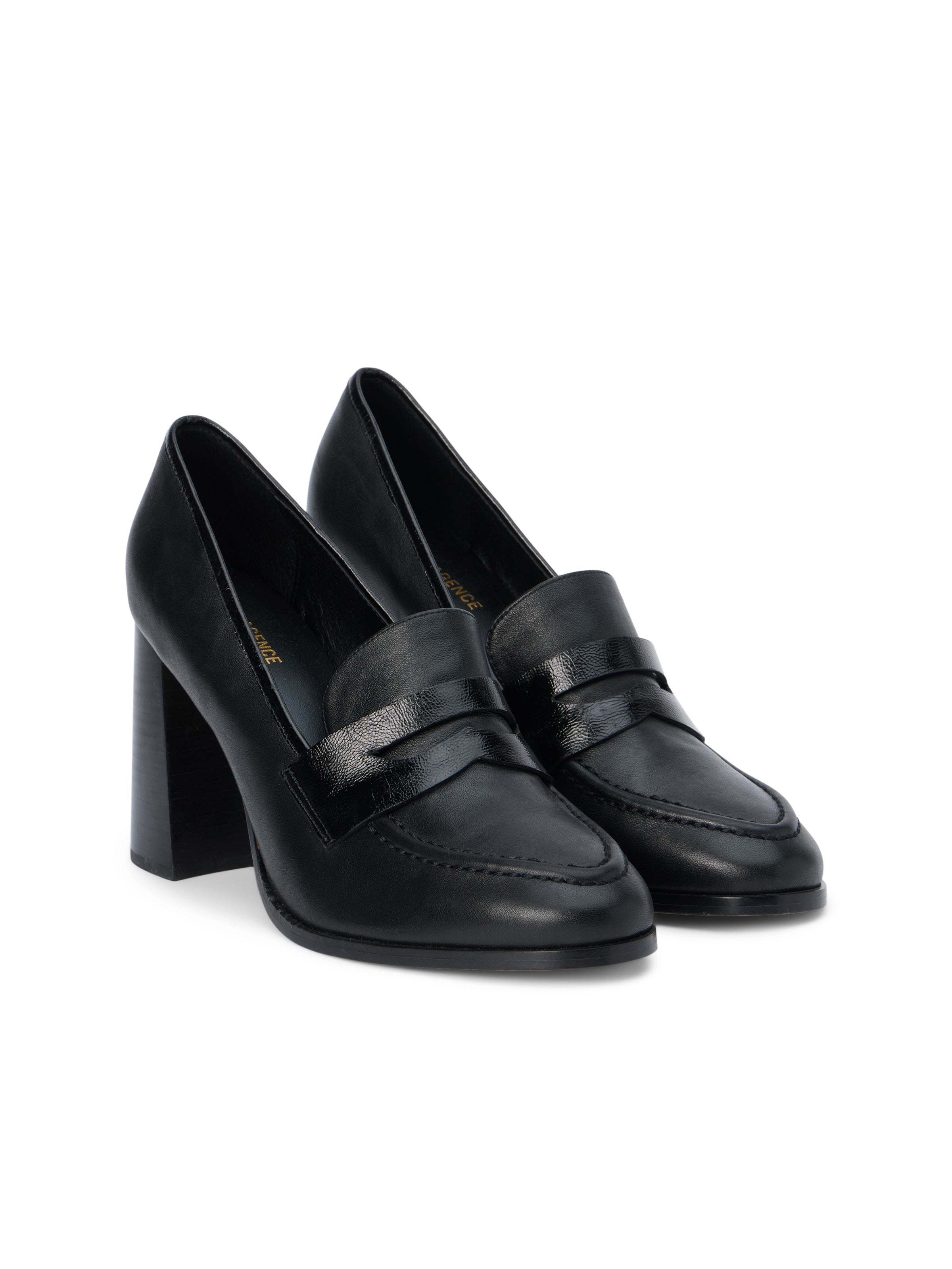 Blanche Heeled Leather Loafer - 2