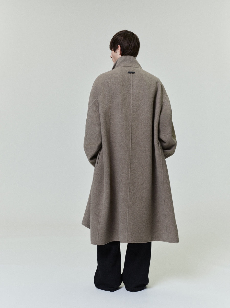 Wool Cashmere Highneck Coat - 3