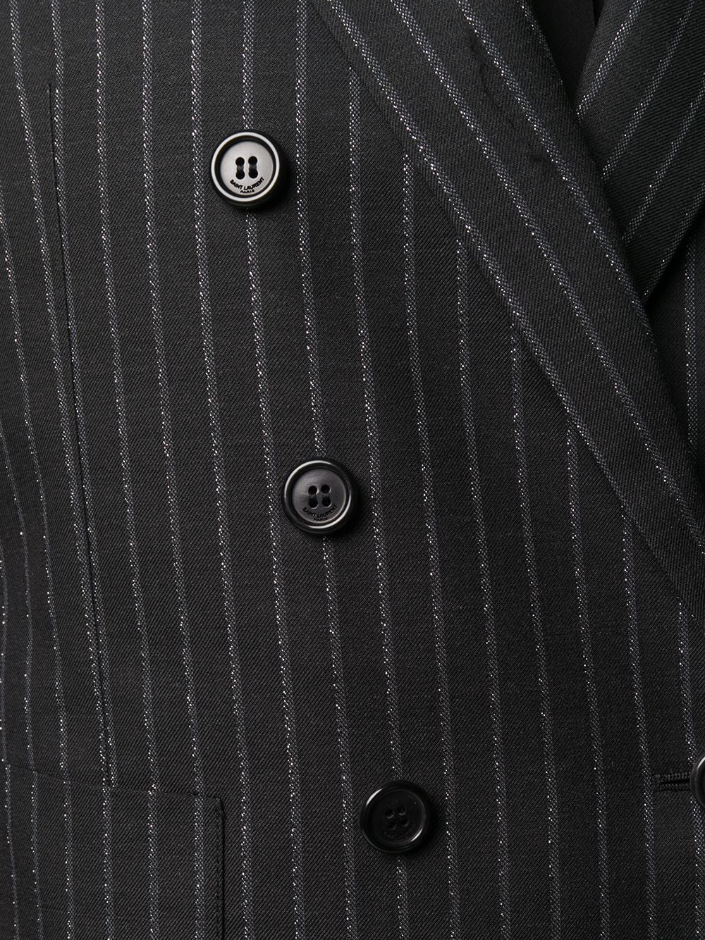 pinstriped double-breasted blazer - 5