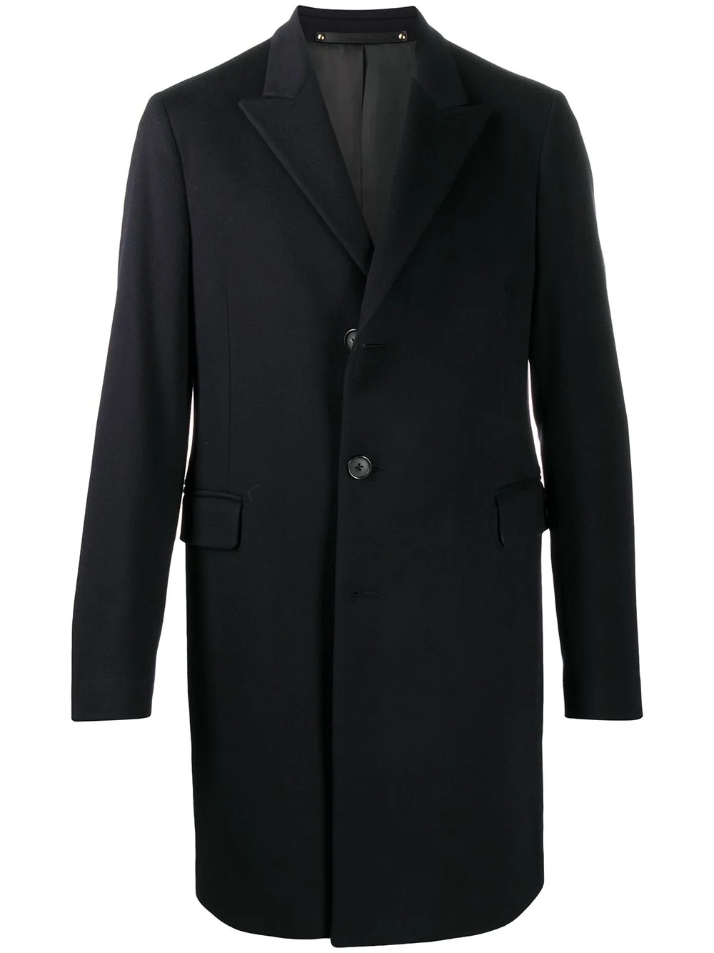 tailored buttoned up coat - 1