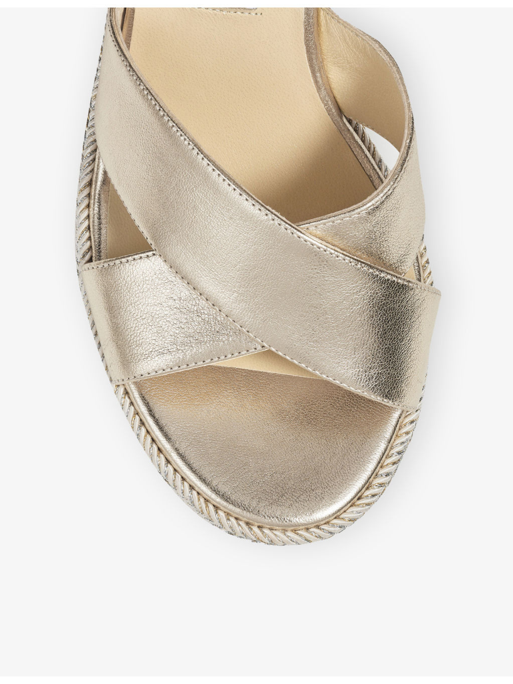 Dellena 100 leather wedge sandals - 5