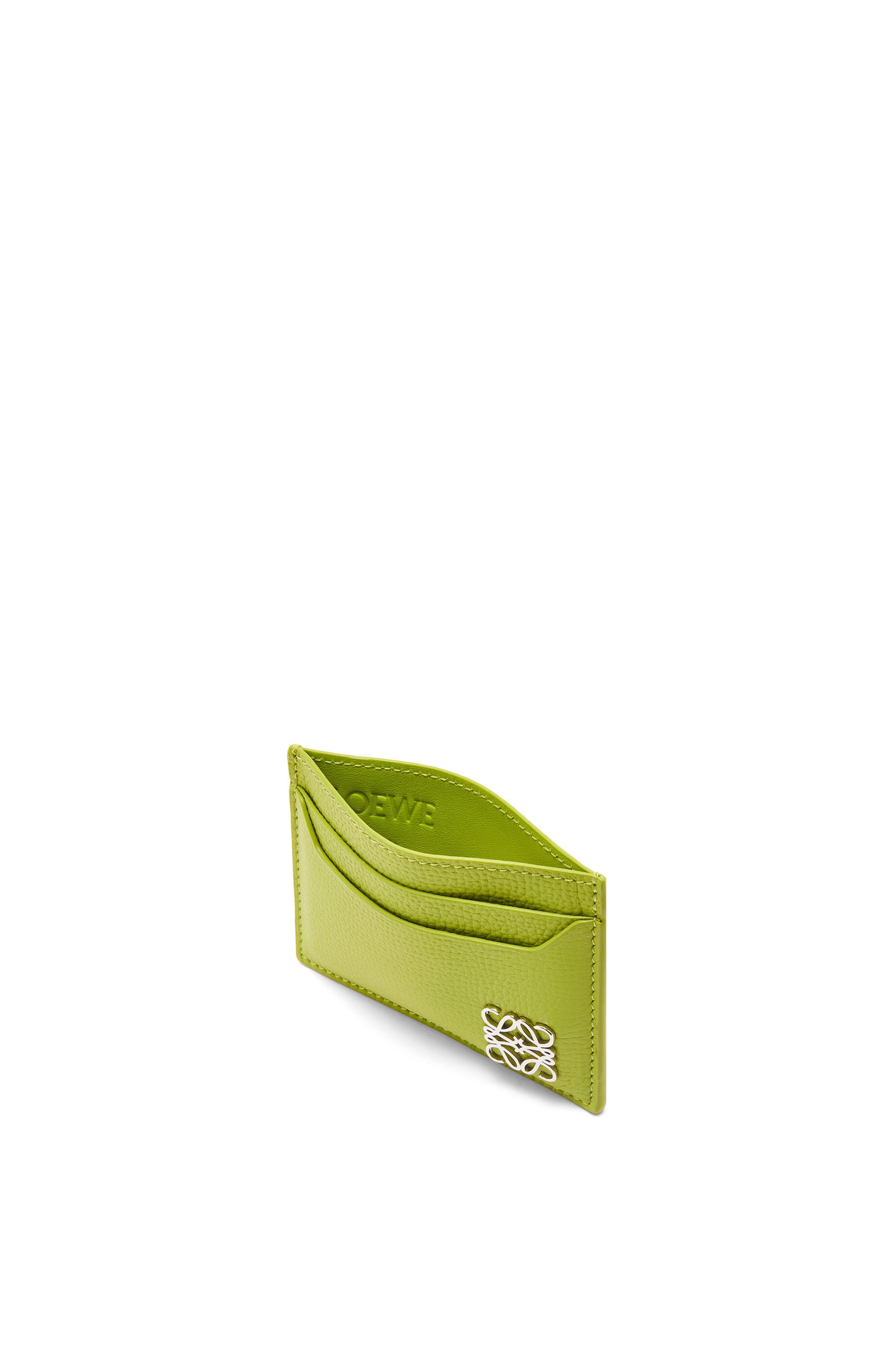Anagram plain cardholder in pebble grain calfskin - 2