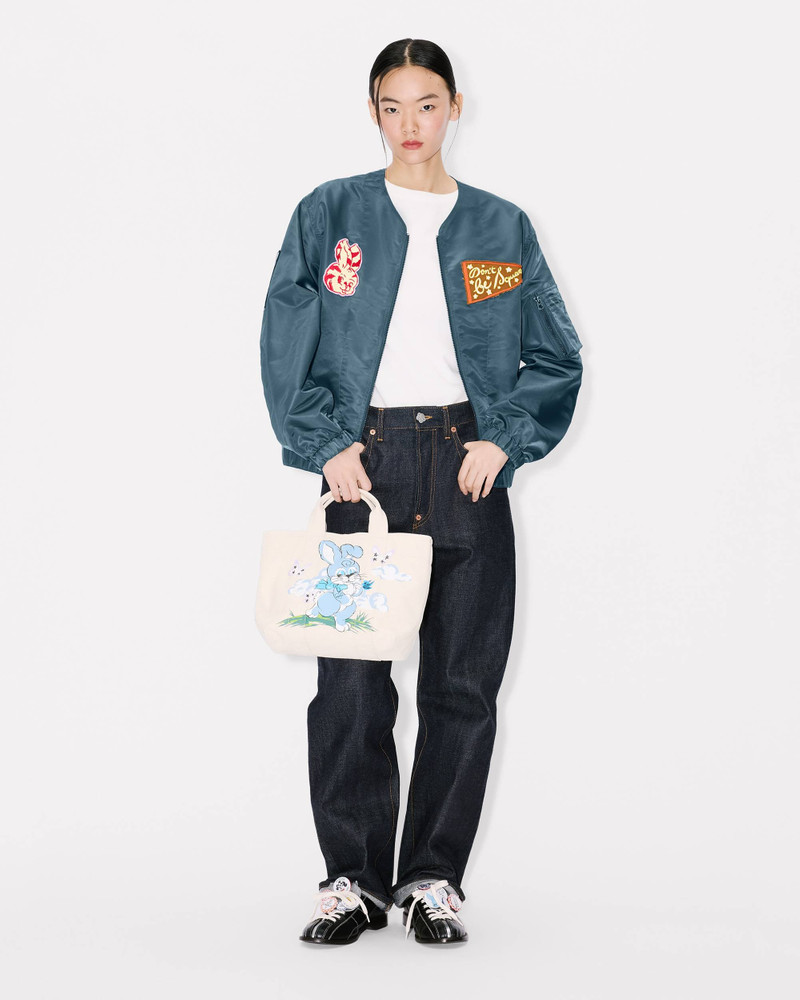 KENZO 'KENZO Badges' light collarless bomber outlook