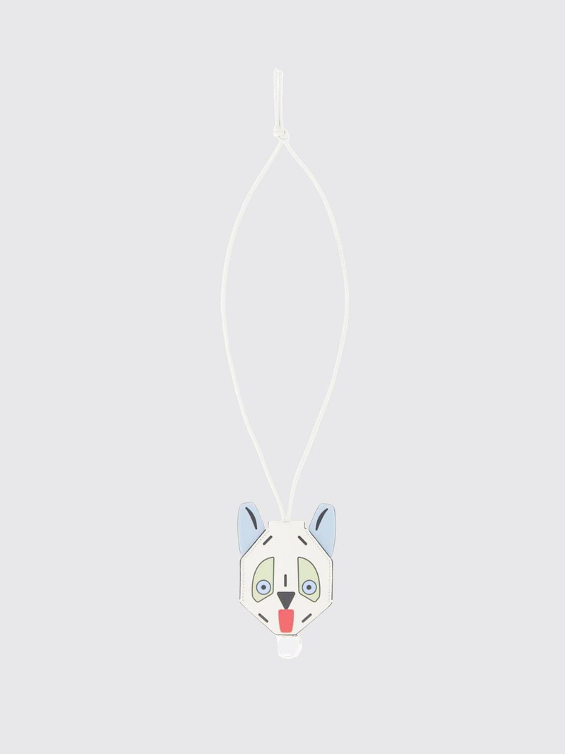 Loewe Women Loewe Futurist Cat Calfskin Keychain With Engraved Logo And Metal Ring - 1