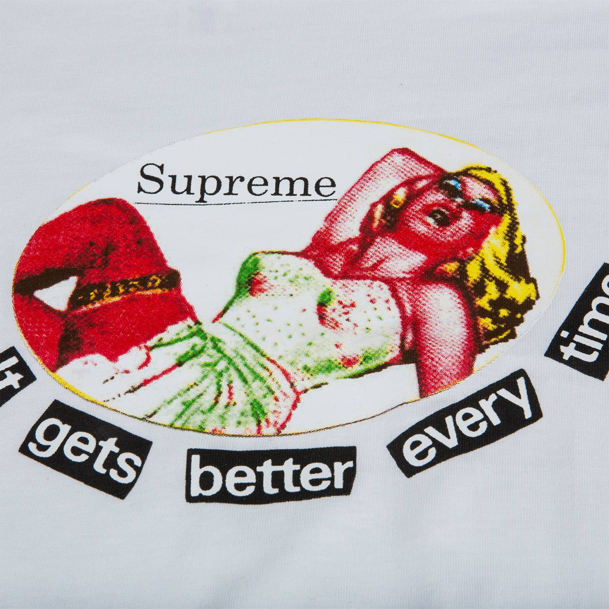 Supreme store It Gets Better Every Time Tee in Red