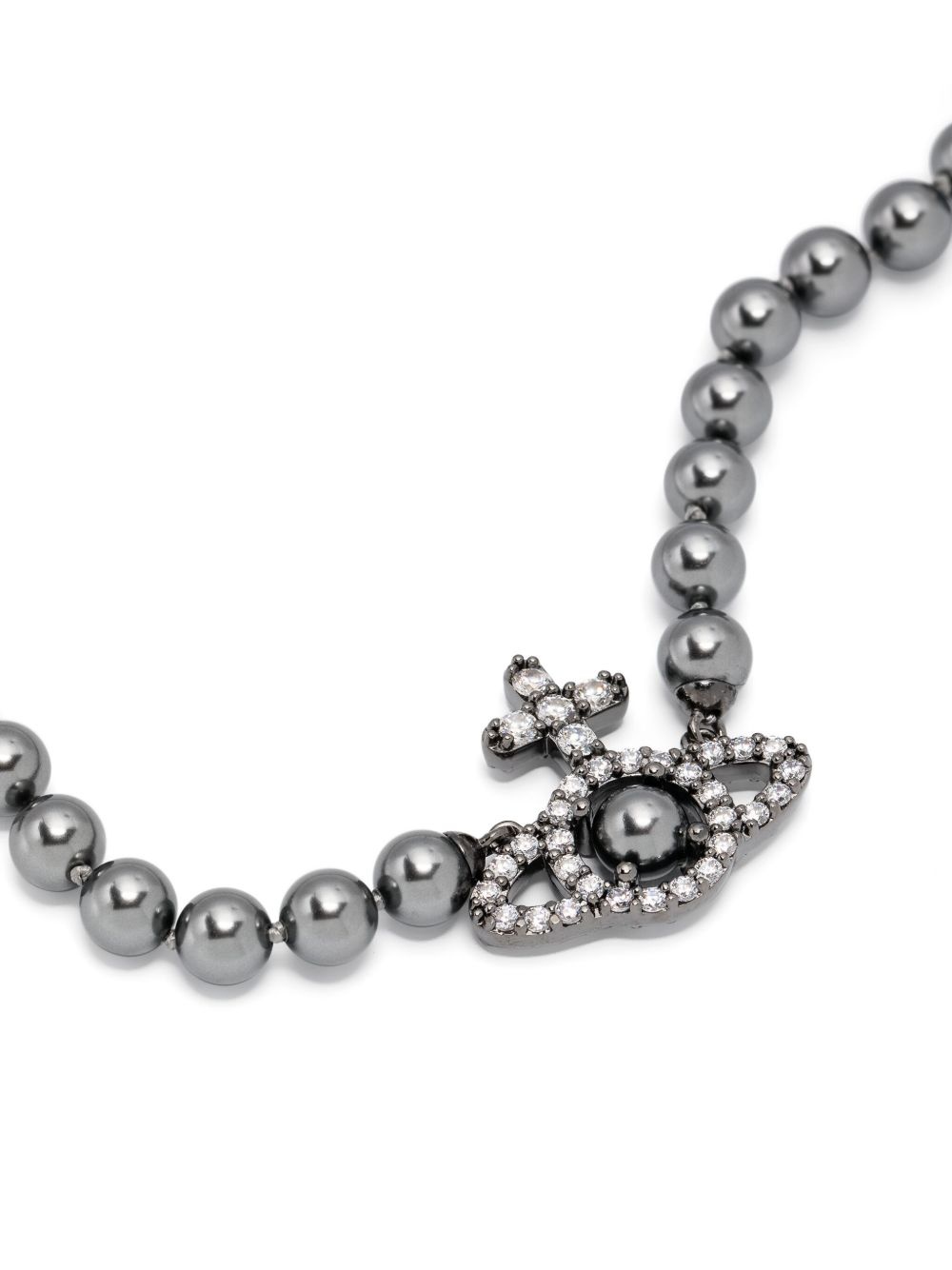 Olympia Orb-charm pearl necklace - 3