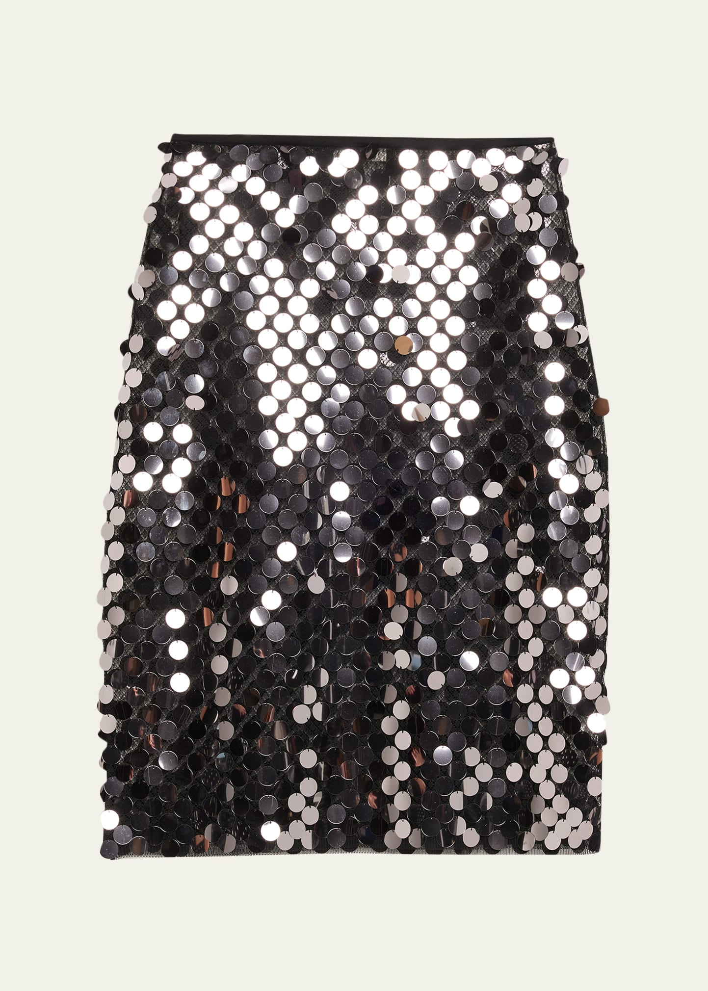 Yumi Sequined Mesh Skirt - 1