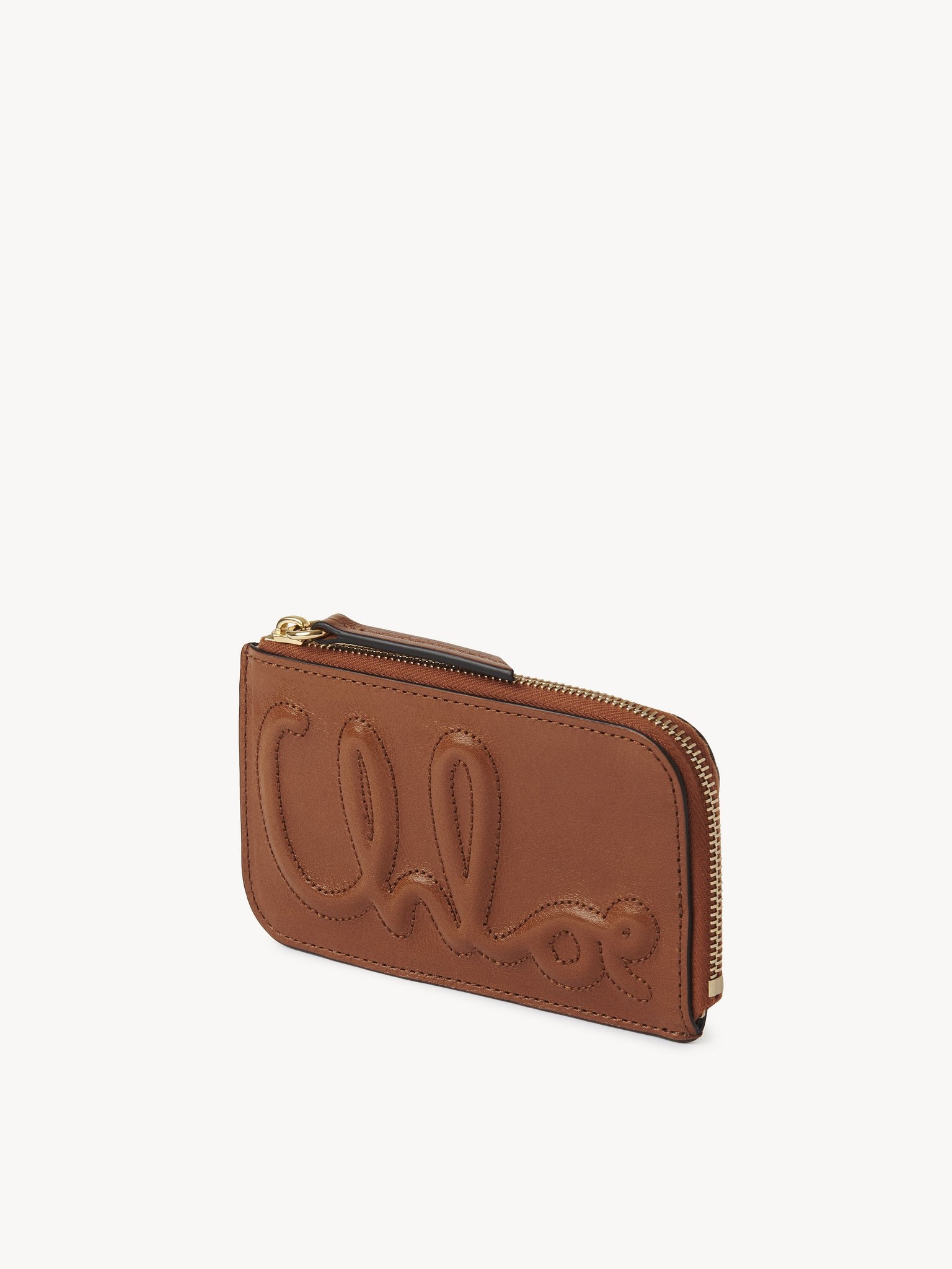 C CHLOÉ SMALL PURSE WITH CARD SLOTS IN SHINY LEATHER - 2