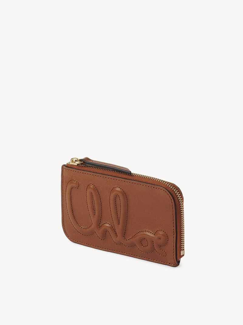 Chloé C CHLOÉ SMALL PURSE WITH CARD SLOTS IN SHINY LEATHER outlook