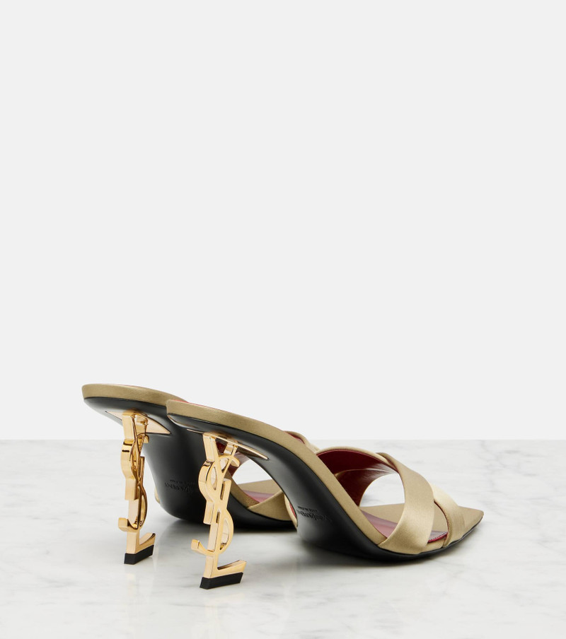 SAINT LAURENT Opyum 85 crêpe satin mules outlook
