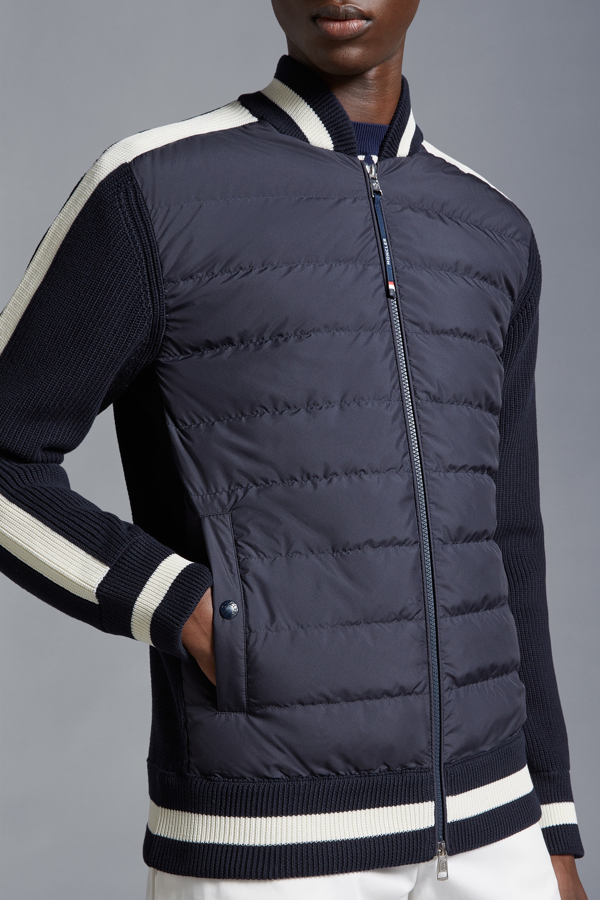 Moncler Padded Cotton Zip-Up Cardigan | REVERSIBLE