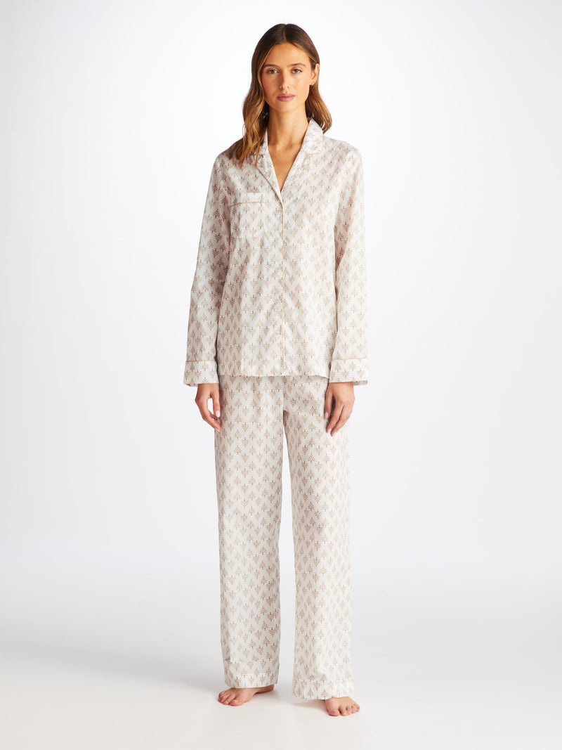Women's Pyjamas Nelson 101 Cotton Batiste White - 3