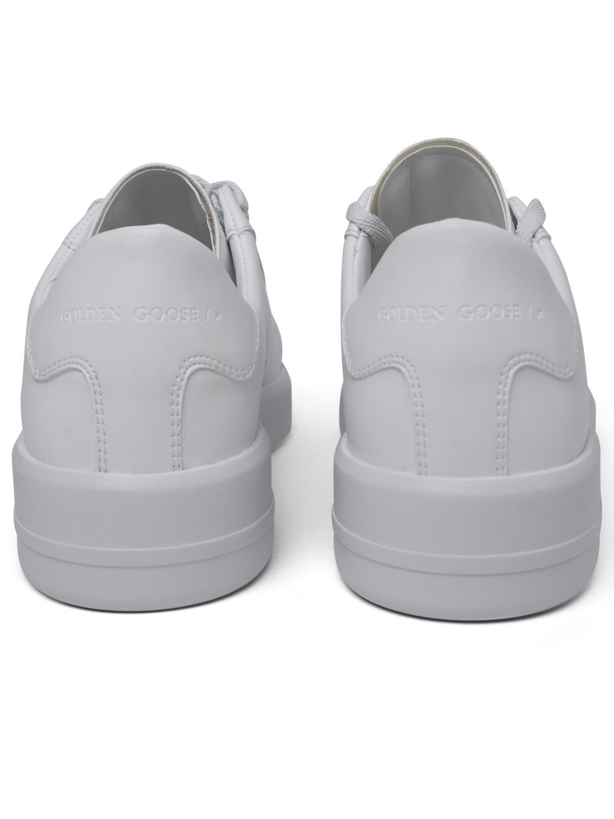 Golden Goose Purestar Sneakers In White Vegan Leather Men - 4