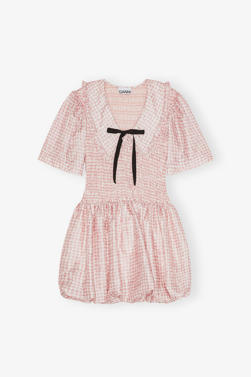PINK CHECK DRESS 1