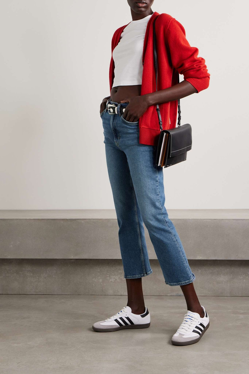 RE/DONE 70s cropped high-rise bootcut jeans outlook