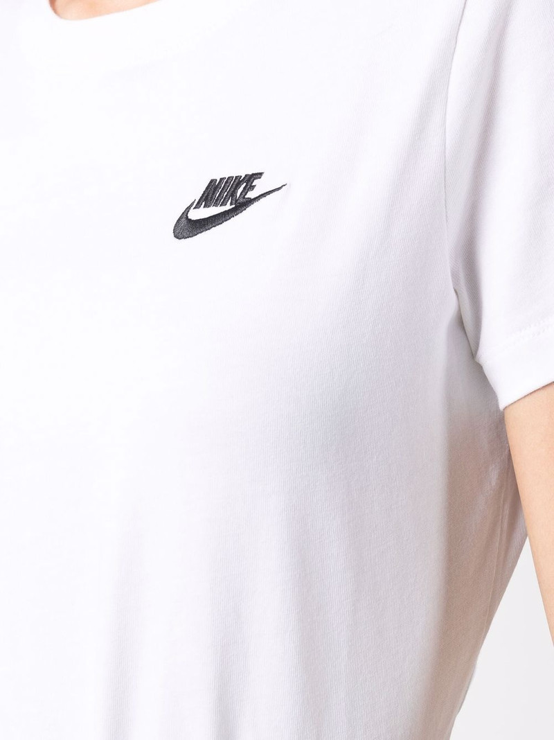 Swoosh-motif cotton T-Shirt 5