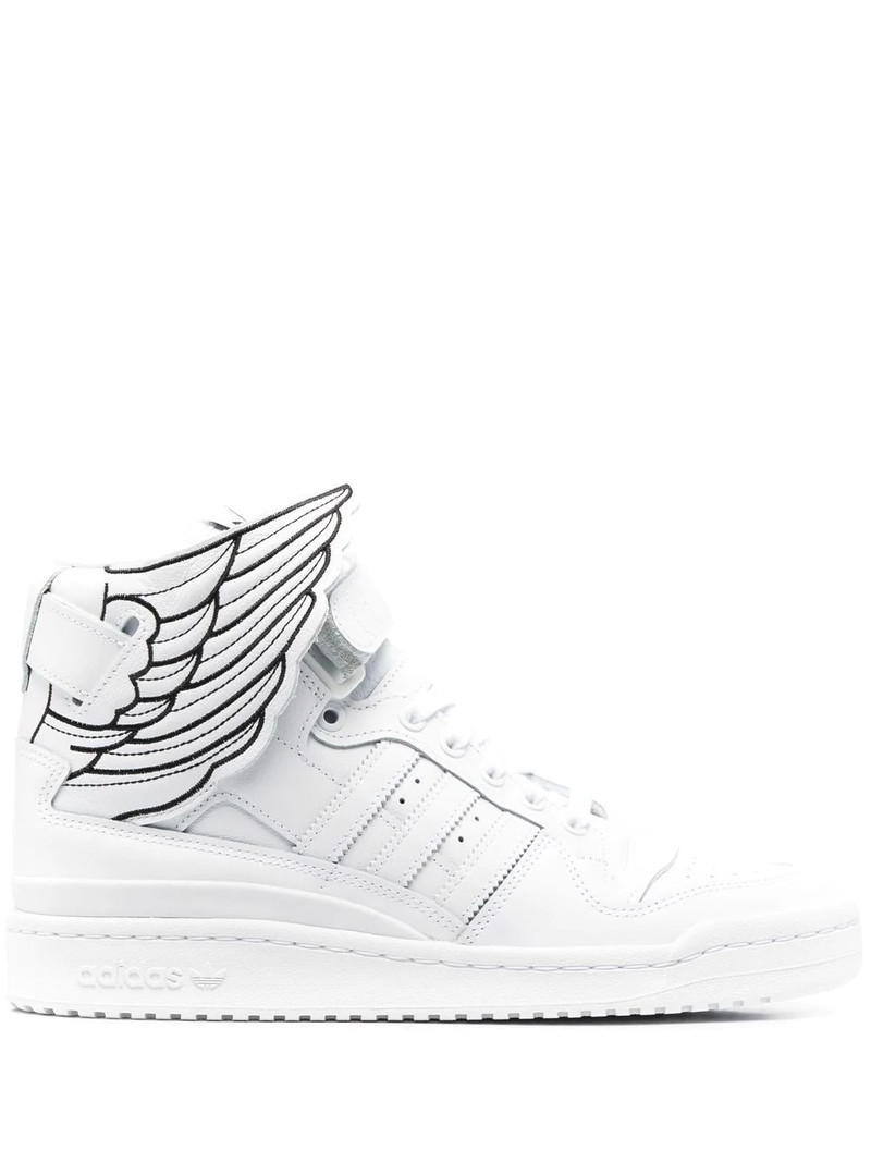 wing-design high-top sneakers - 1