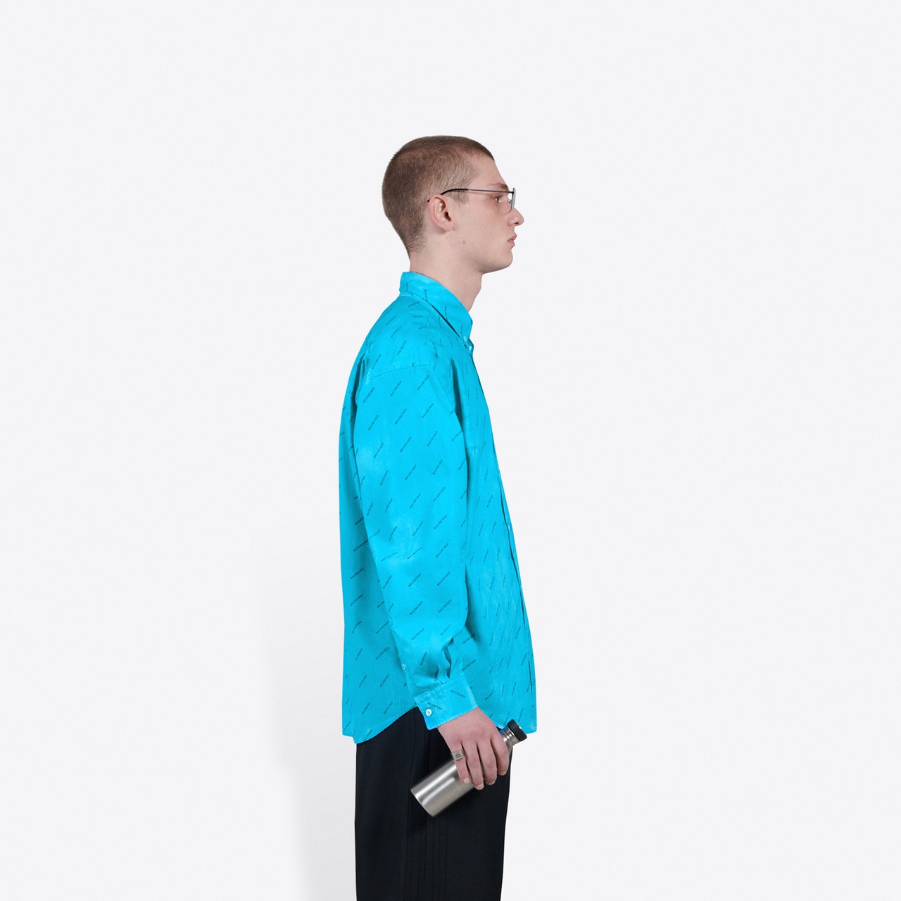 Allover Logo Large Fit Shirt - 4