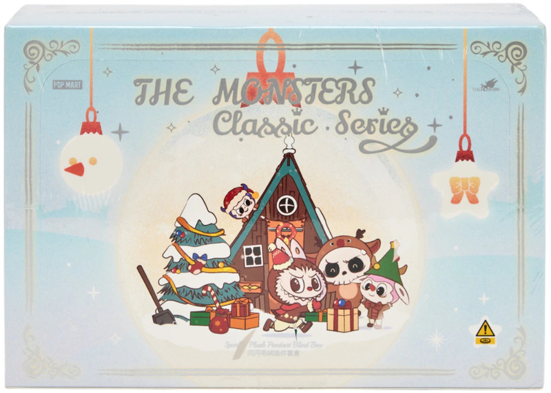 POP MART Pop Mart Labubu The Monsters Classic Series Sparkly Plush Pendant Sealed Case (6 Blind Box) outlook