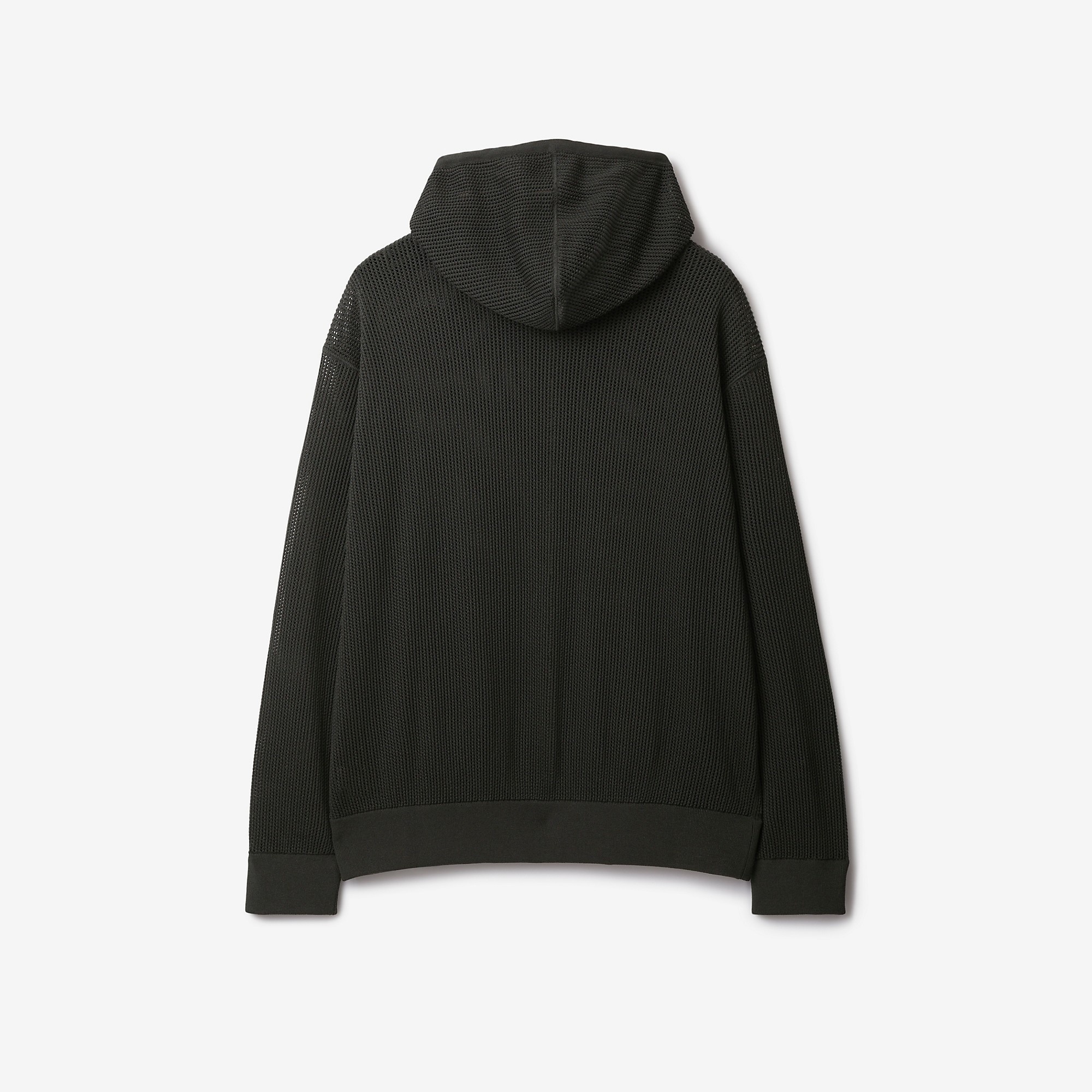 Silk Cotton Mesh Zip Hoodie - 5